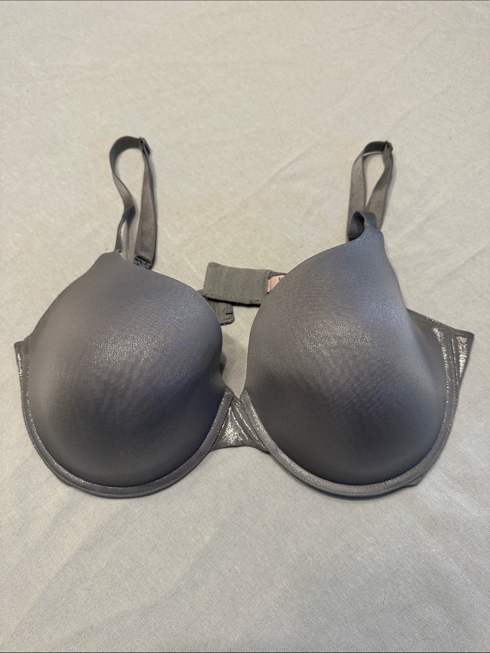 Victoria's Secret Metallic Gray Semi Demi Bra 38DD